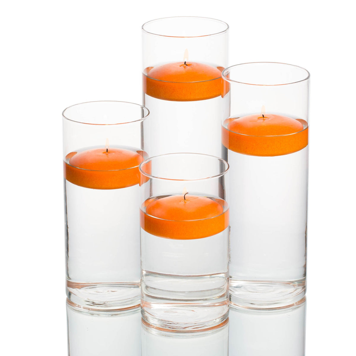 richland floating candles eastland cylinder holders set of 4