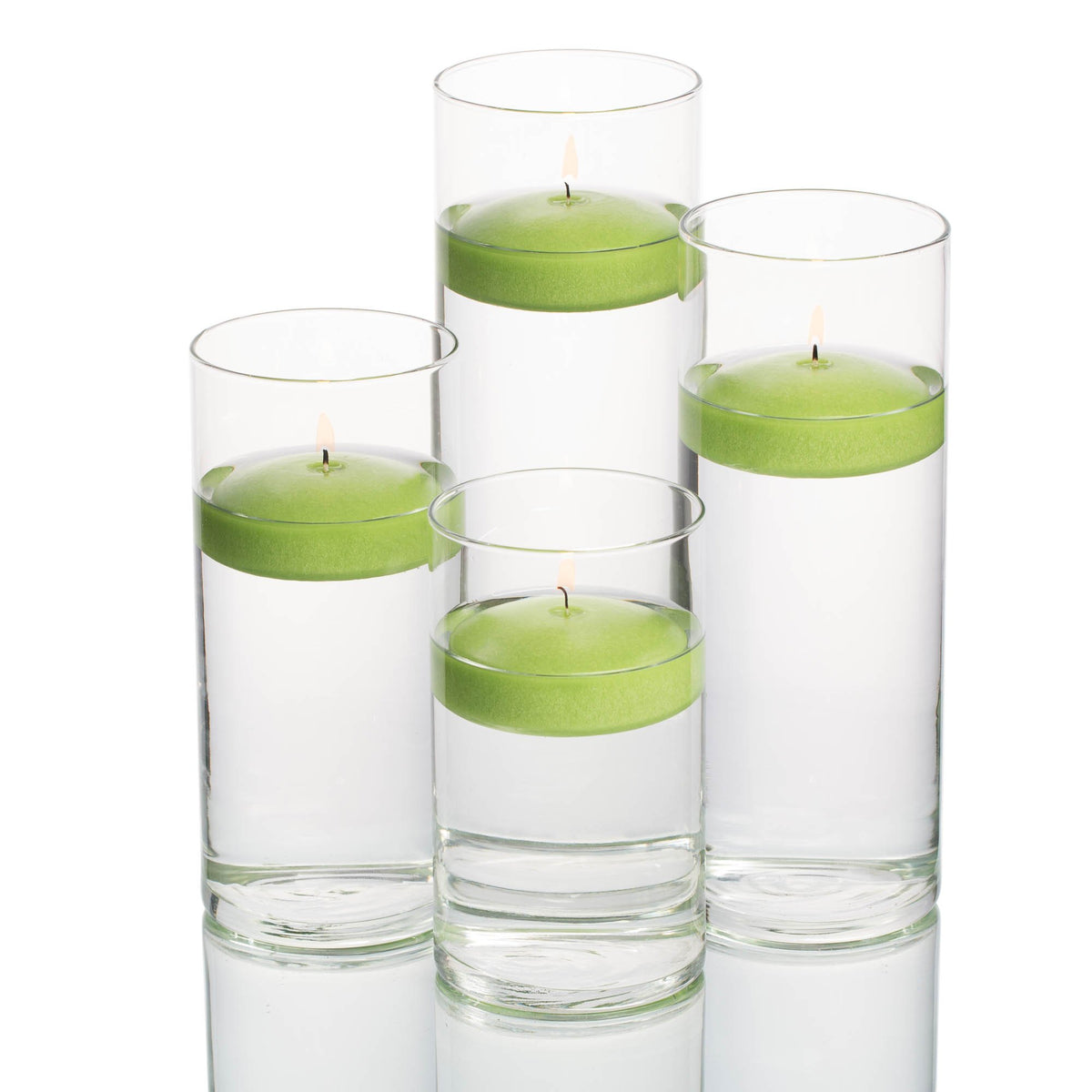 richland floating candles eastland cylinder holders set of 4