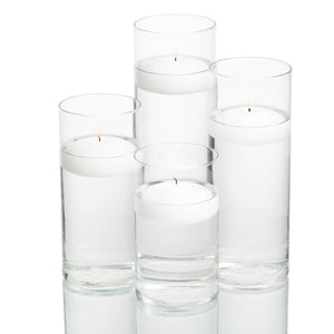 richland floating candles eastland cylinder holders set of 4