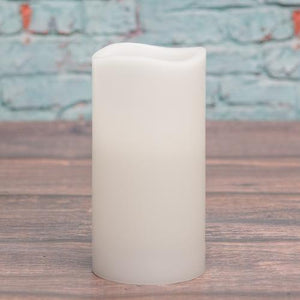 Richland Flameless LED Wavy Top Pillar Candle White 3"x6" Set of 6