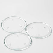 richland round glass pillar plate 8 set of 16 - thumbnail number 1