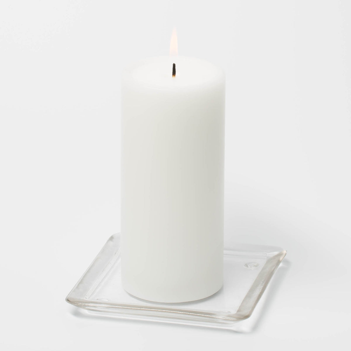 Eastland Square Glass Pillar Plate 5" Set of 12