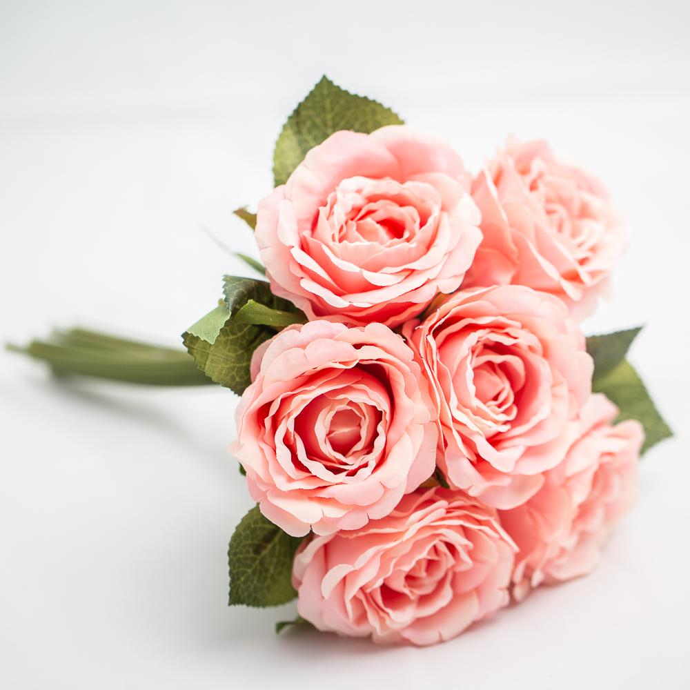 Dark Pink Rose Bouquet with Pink Glitter 12-Stem