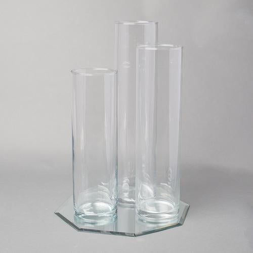 Eastland 12" Mirror and Tall Cylinder Vase Centerpiece Set of 4