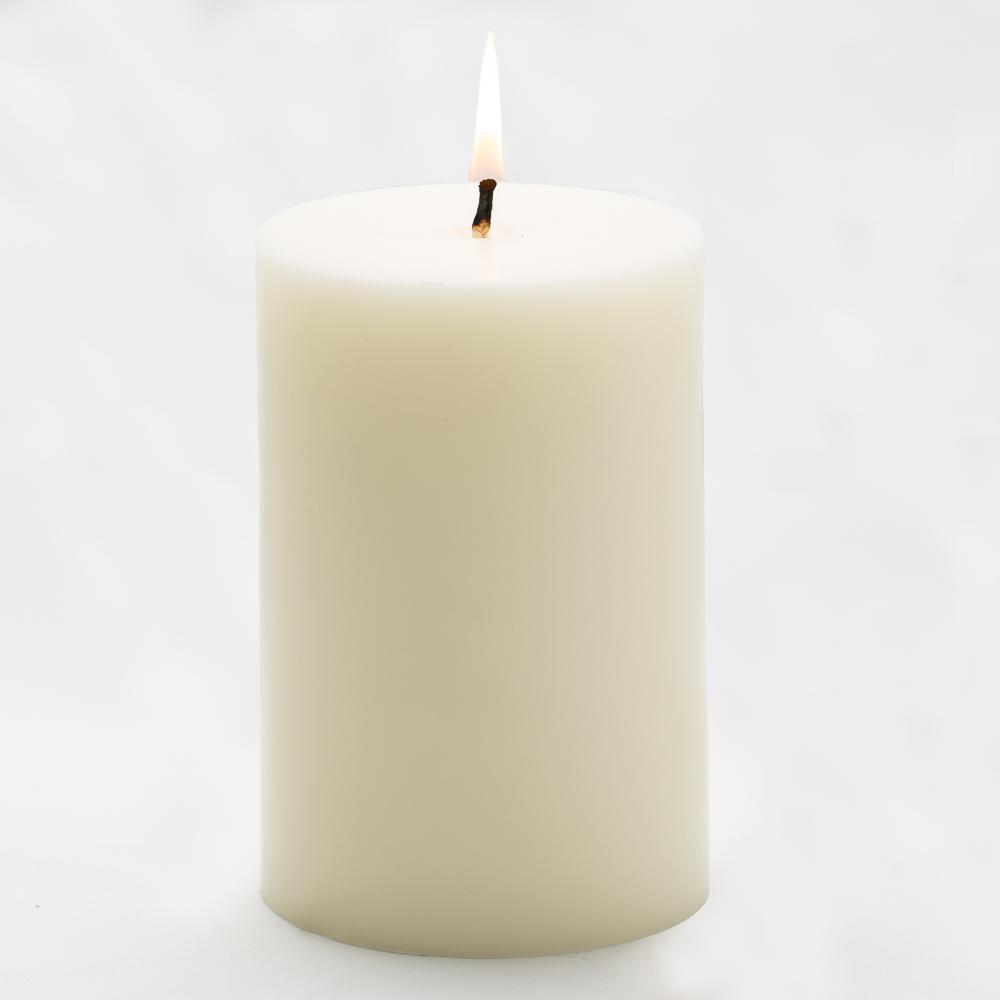 richland 4 x 6 light ivory pillar candle