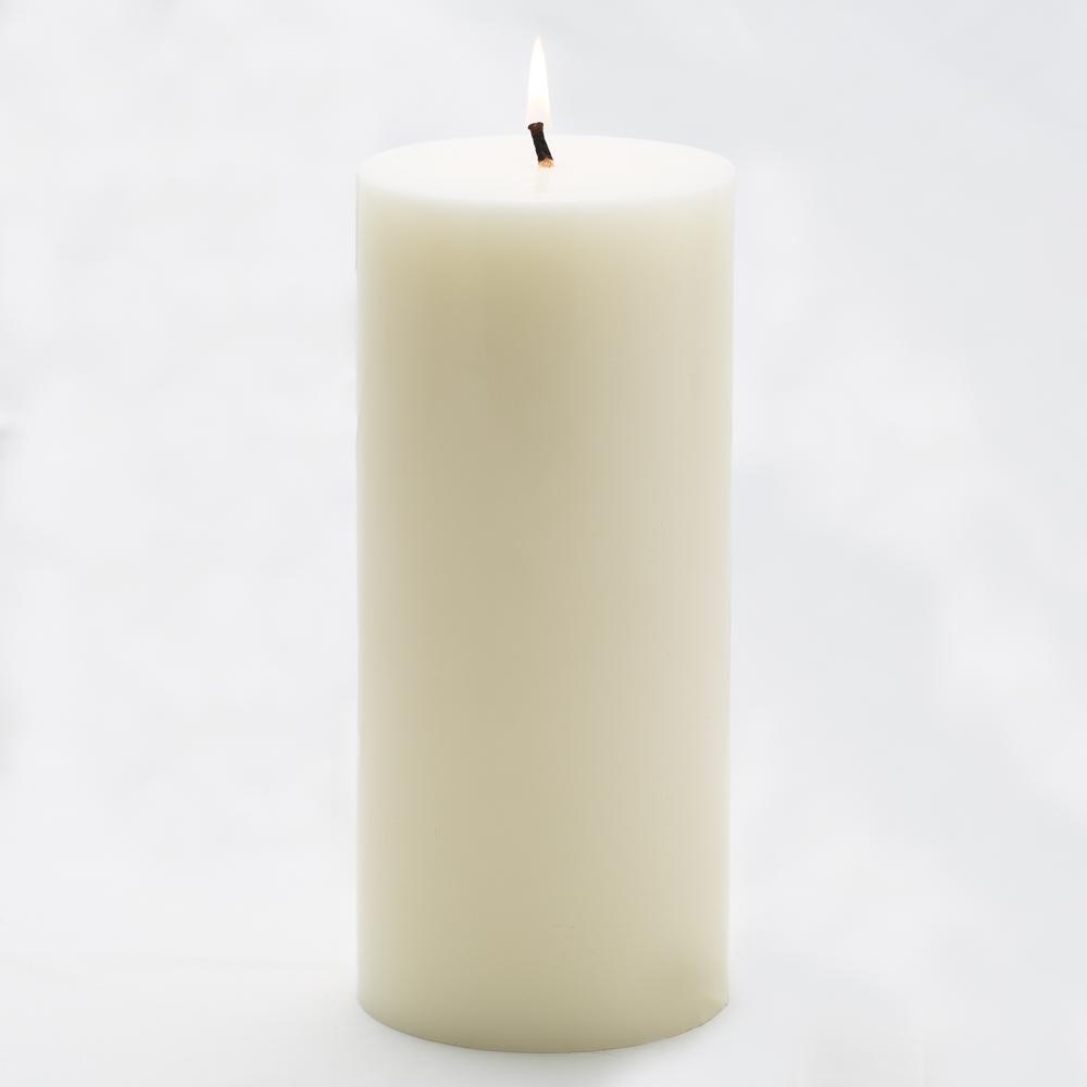 richland 4 x 9 light ivory pillar candles set of 6
