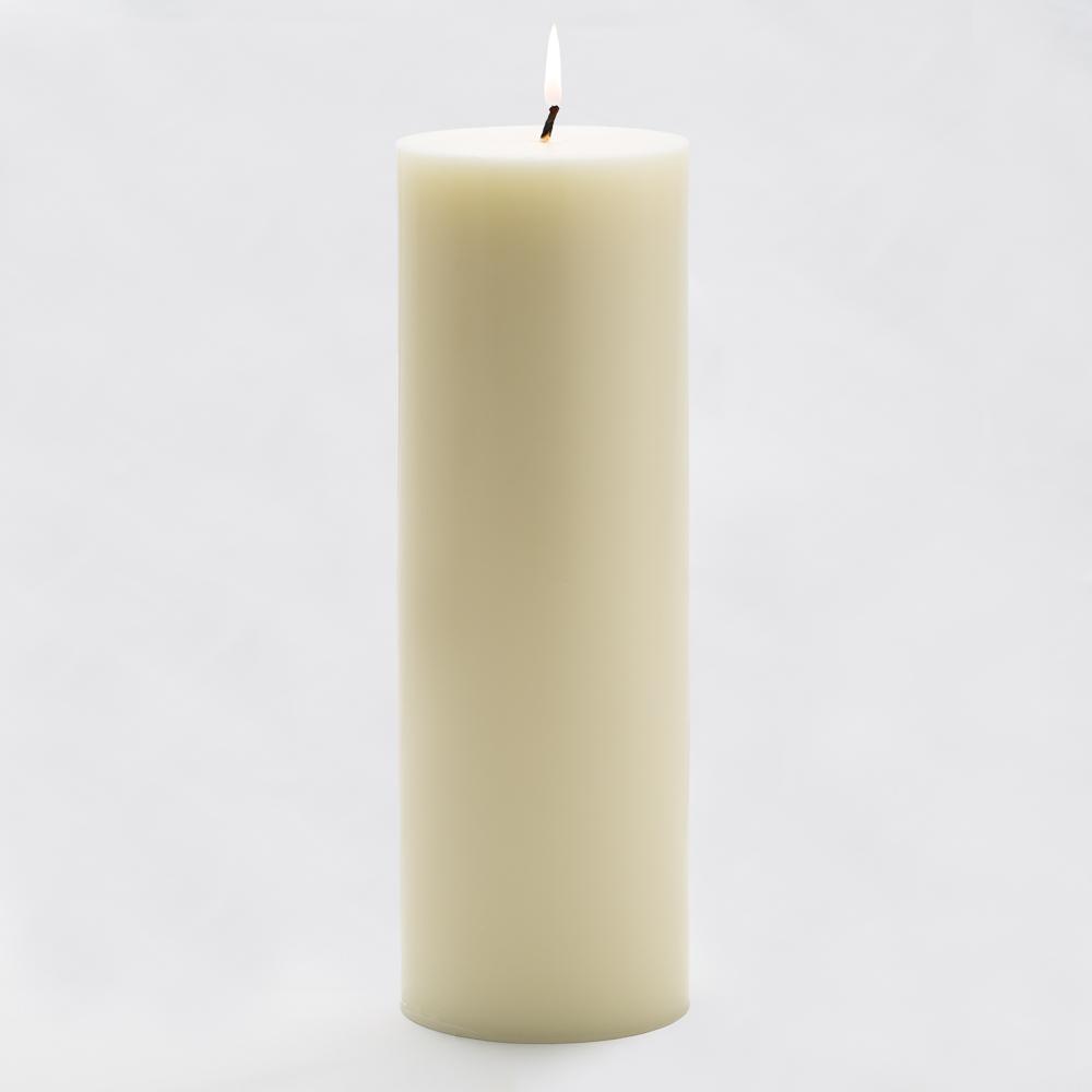richland 4 x 12 light ivory pillar candle