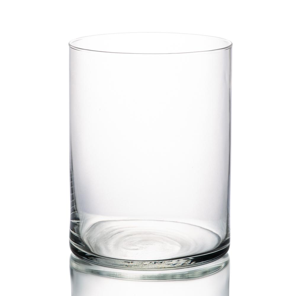 Eastland Wide Cylinder Vase 6" x 8" Set of 2