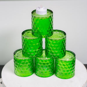 Richland Green Chunky Honeycomb Glass Votive & Tealight Holder Set of 12