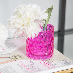 Richland Pink Chunky Honeycomb Glass Votive & Tealight Holder Set of 48