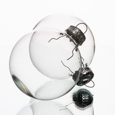 Richland Glass Ornaments 2” Clear Set of 48