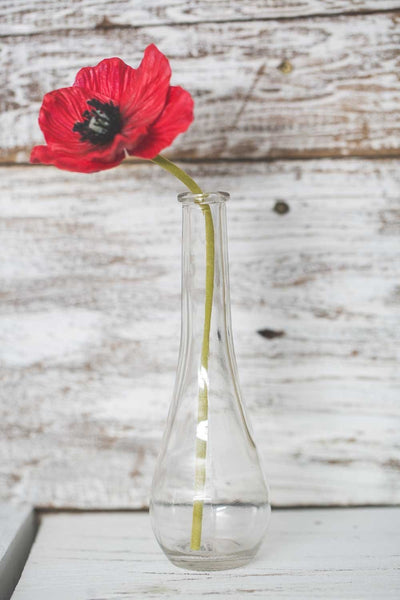 richland clear round teardrop bud vase 7 set of 12 - thumbnail number 3