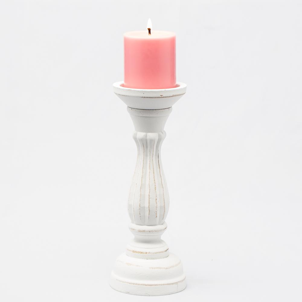 Richland Sadie Pillar Candle Holder 11" Set of 6 Quick Candles
