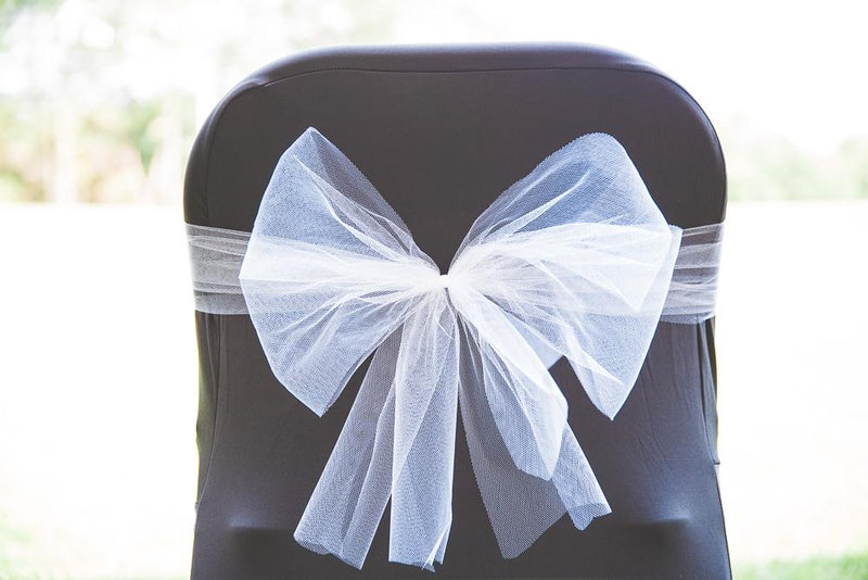 Richland Tulle Roll 6" x 100 Yards Wedding White - thumbnail number 1