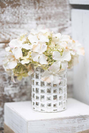 Richland Mosaic White Vase