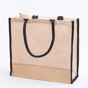 richland jute blend tote with black accents set of 36