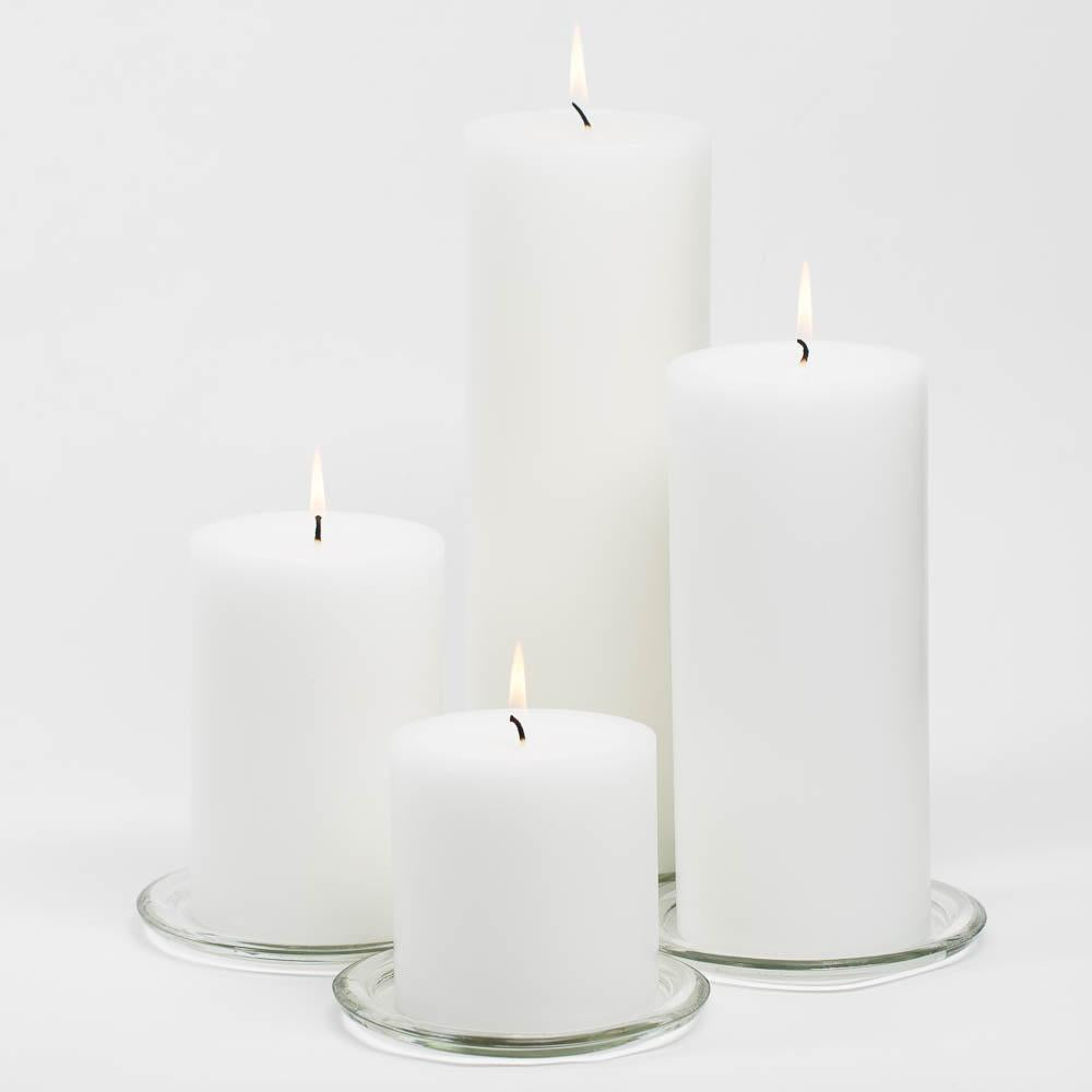 richland 4 x 4 white pillar candle