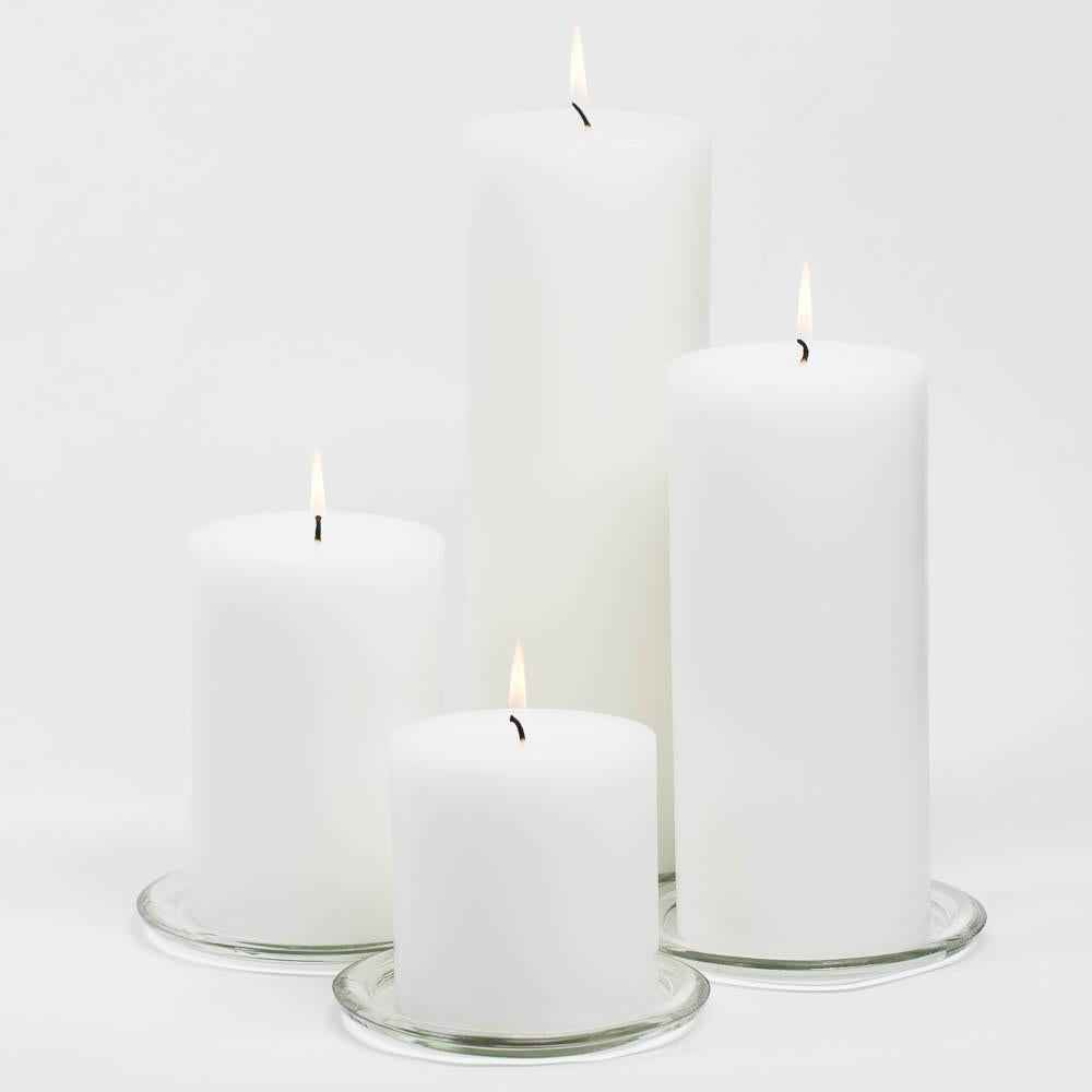richland 4 x 9 white pillar candle