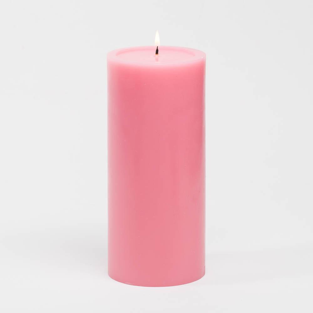 richland 4 x 9 pink pillar candle
