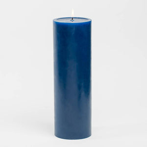 Richland 4" x 12" Navy Blue Pillar Candle
