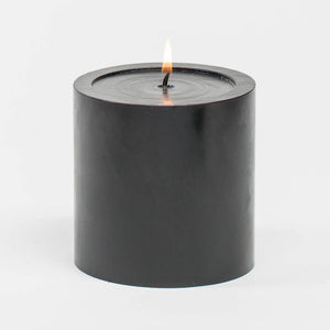 Richland 4" x 4" Black Pillar Candle