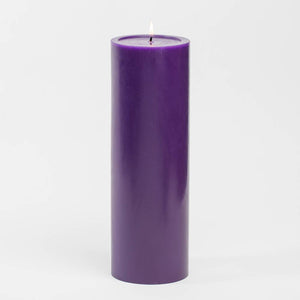 Richland 4" x 12" Purple Pillar Candle Set of 6