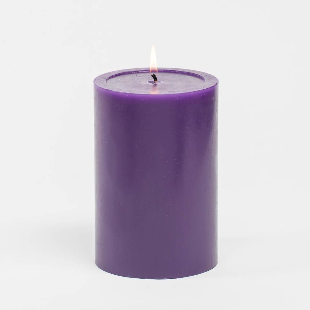 Richland 4" x 6" Purple Pillar Candles Set of 6