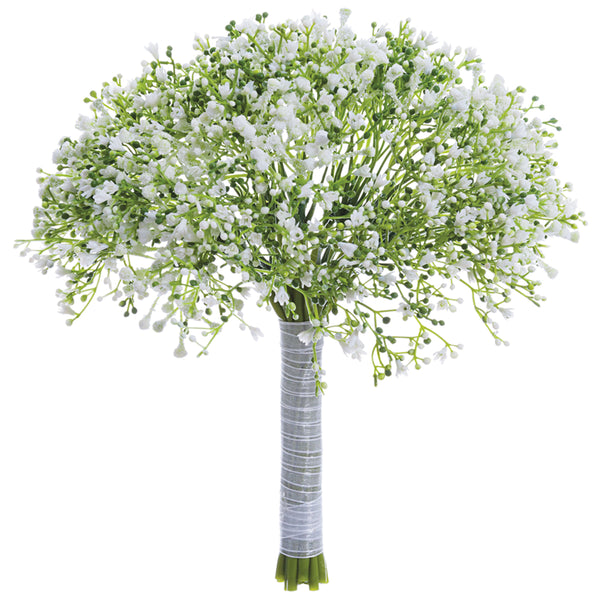 Richland Faux Gypsophilia Baby's Breath Bouquet White 10 - Quick Candles