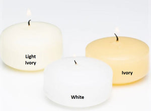Richland Floating Candles 3" Light Ivory Set of 12