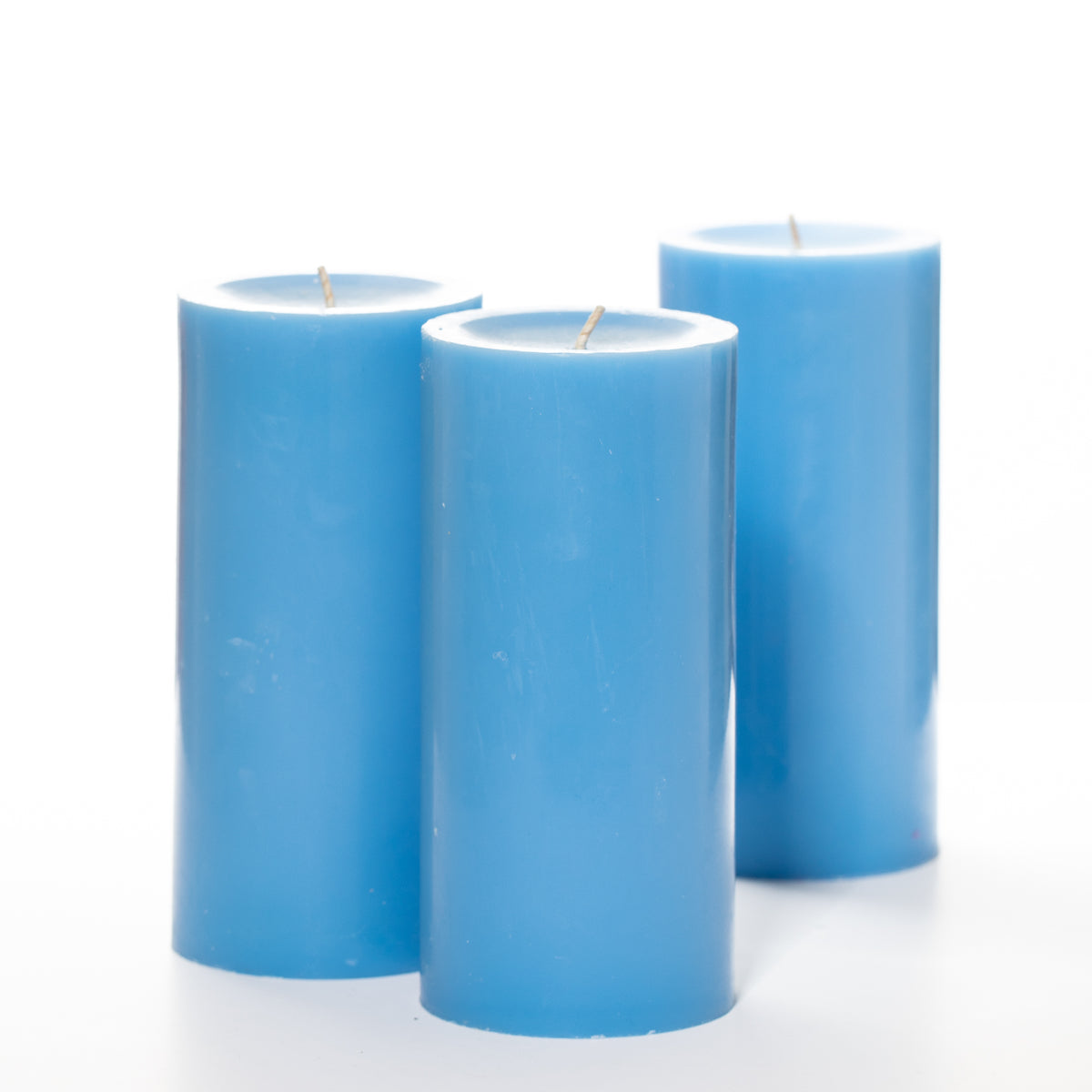 Richland Pillar Candle 3"x6" Light Blue