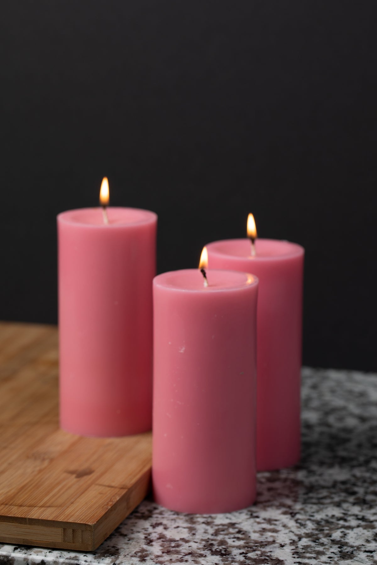 Richland Pillar Candle 3"x6" Pink