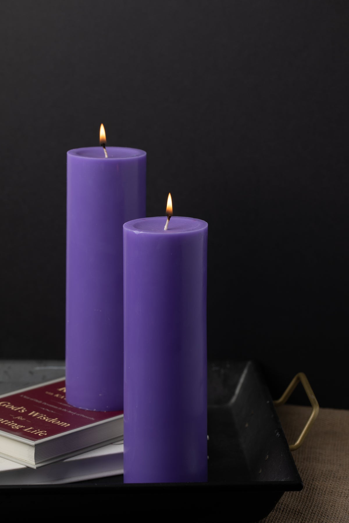 Richland Pillar Candles 3"x9" Lavender Set of 12