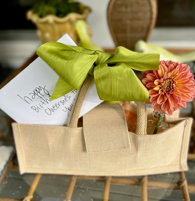 Richland Natural Jute Horizontal Wine Tote Set of 5