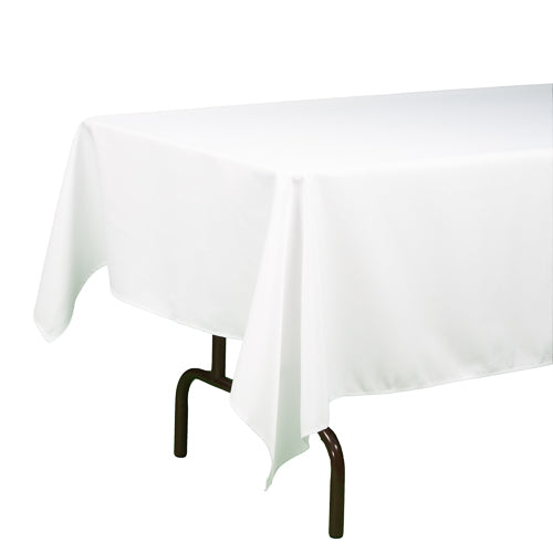 Richland Rectangle Tablecloth 60"x126" White