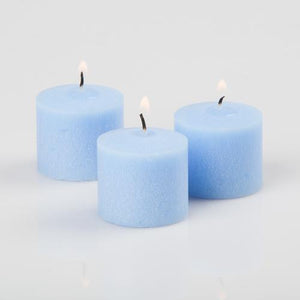 Richland Votive Candles Unscented Light Blue 10 Hour Set of 72