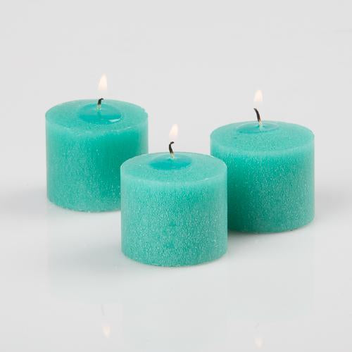 Richland Votive Candles Unscented Aqua Green 10 Hour Set of 12