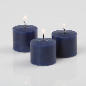richland votive candles unscented navy blue 10 hour set of 144