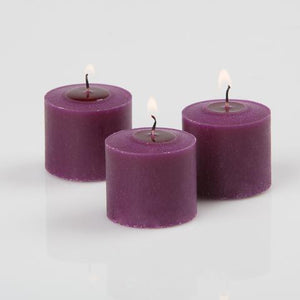 richland votive candles purple mulberry scented 10 hour set of 12