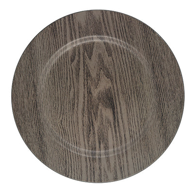 Richland Plain Charger Plate 13" Woodgrain - thumbnail number 1