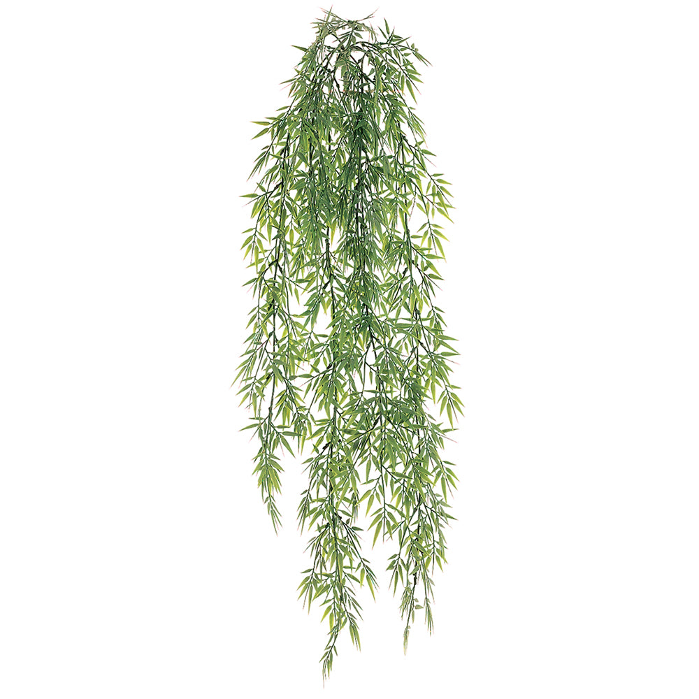 Bamboo Bush with Mini Leaves Green 32"