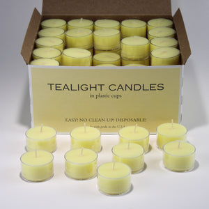 Richland Clear Extended Burn Tealight Candles Light Yellow Unscented Set of 400