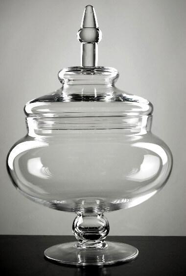 Events and Crafts  Glass Apothecary Jar - 14.75 x 6
