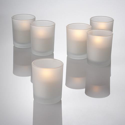 Richland Flameless LED Tealights & Eastland Frosted Holders Set of 72