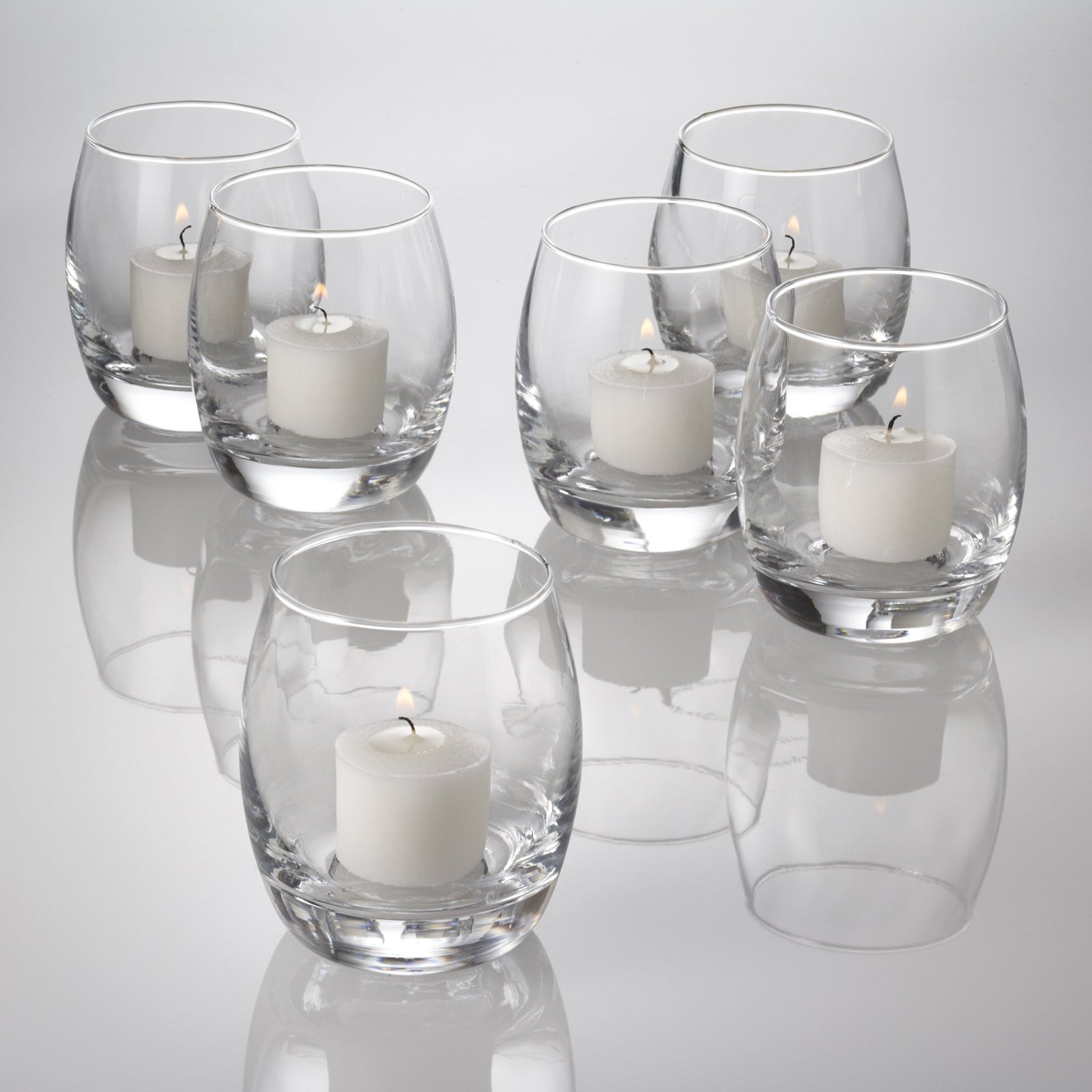 eastland grande hurricane votive candle holder set of 72