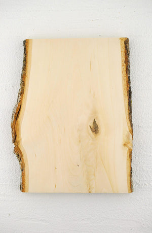 wood plank 11 x 8 with bark