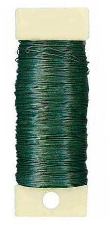 Floral Paddle Wire - 26 Gauge Roll - Green