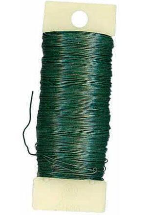 Floral Wire 22 Gauge Flower Wire for Craft, 200 Yards Green Flexible Paddle  Flor