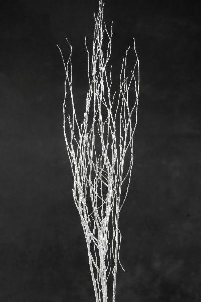 Birch Tree Branches Silver Sequin Sparkle 54" - thumbnail number 2