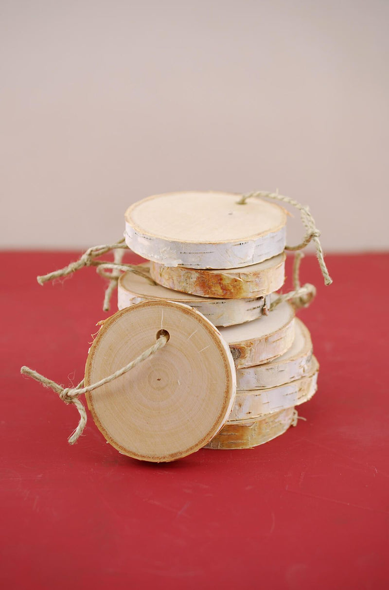 8 birch 3 round hanging tags pack of 8 - thumbnail number 1