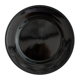 Richland Beaded Charger Plate 13" Black